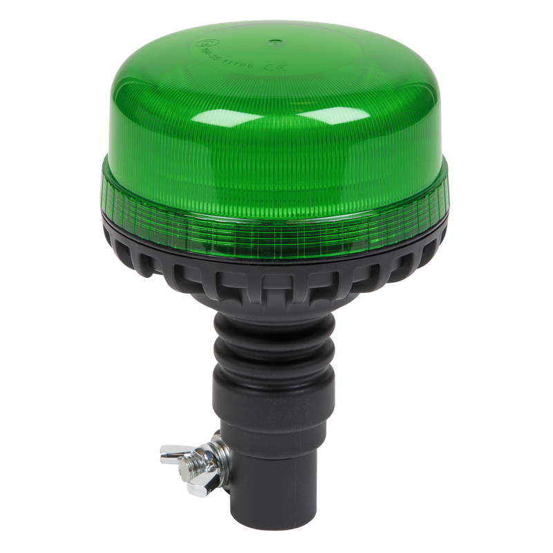 Sealey WB955LEDG 12V/24V SMD LED Warning Beacon with Flexible Spigot Fixing - Green