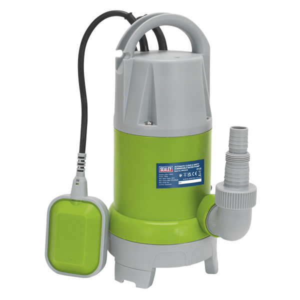 Sealey WPCD215 217L/min Automatic Submersible Clean & Dirty Water Pump