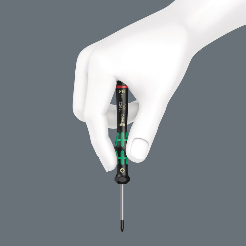 Wera 05118004001 2035 Screwdriver for slotted screws for electronic applications, 0.30 x 1.8 x 60 mm
