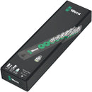 Wera 05005400001 Magnetic socket rail A 4 Zyklop socket set, 1/4" drive, 9 pieces