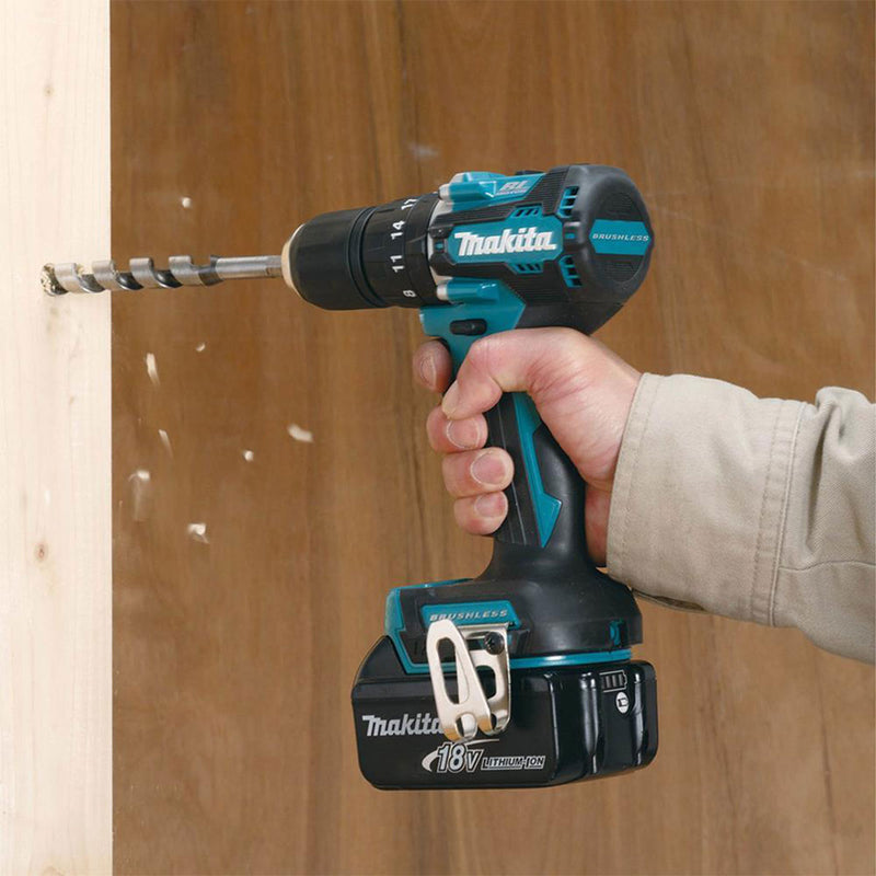 Makita DHP487RTX4 18V LXT Brushless Combi Drill With 1 x 5.0Ah Battery & Charger