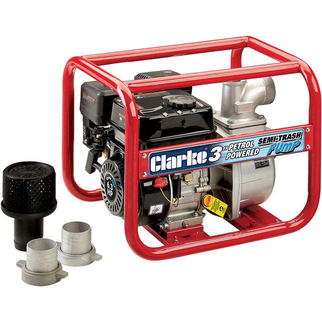 Clarke 7230162 PS75A Petrol Powered 3" Semi-Trash Water Pump