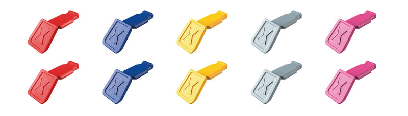 KNIPEX 00 61 10 C V01 ColorCode Clips Color mix 1 (10 pieces)  21 mm