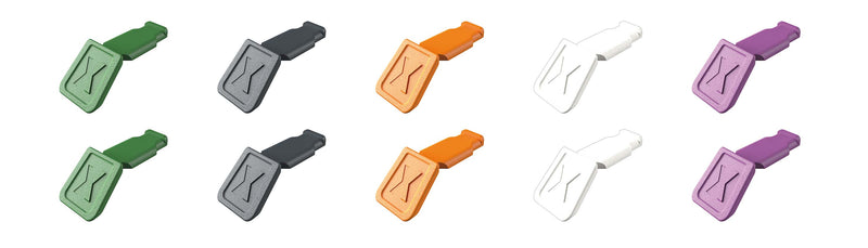 KNIPEX 00 61 10 C V02 ColorCode Clips Color mix 2 (10 pieces)  21 mm