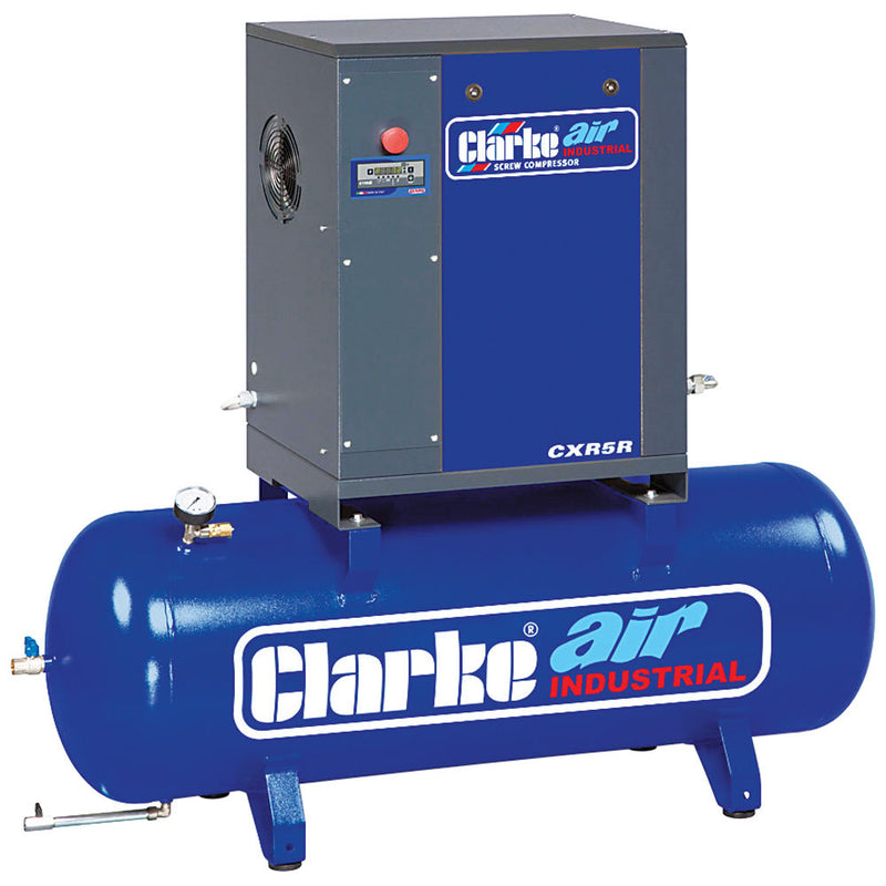 Clarke 2456550 CXR5R 17.1cfm 200 Litre 5.5HP Industrial Screw Compressor (400V)