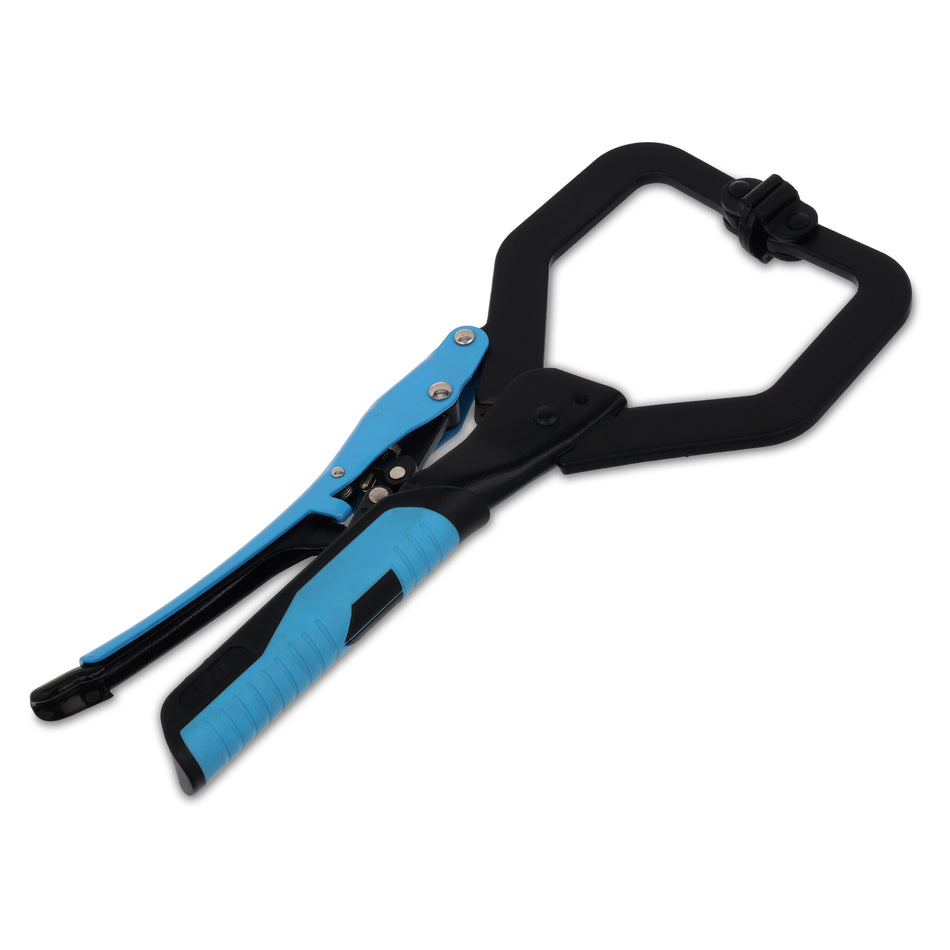 OX Auto Adjust 7-Inch C Clamp With Swivel Pad - Gripped