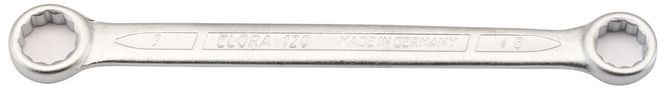 Draper 02406 Elora Flat Metric Ring Spanner, 8 x 9mm