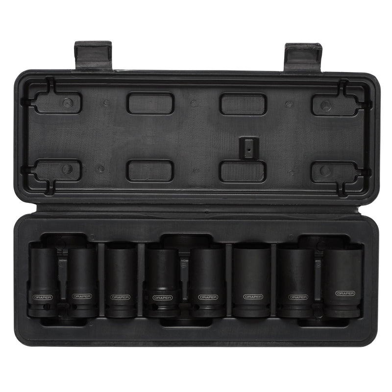 DRAPER 02746 Locking Wheel Nut Removal Set, 1/2" Sq. Dr. (8 Piece)