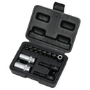 DRAPER 02907 Air Conditioning and ECU Tool Kit, 1/4" Sq. Dr. (12 Piece)
