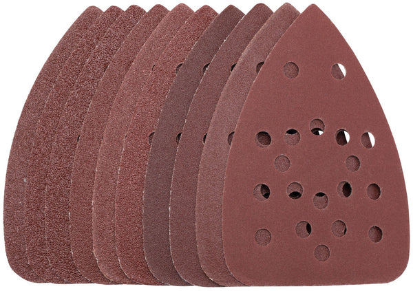 Draper 02921 Hook and Loop Tri Base Sander Sheets, 140 x 140 x 93mm, 400 Grit (Pack of 10)