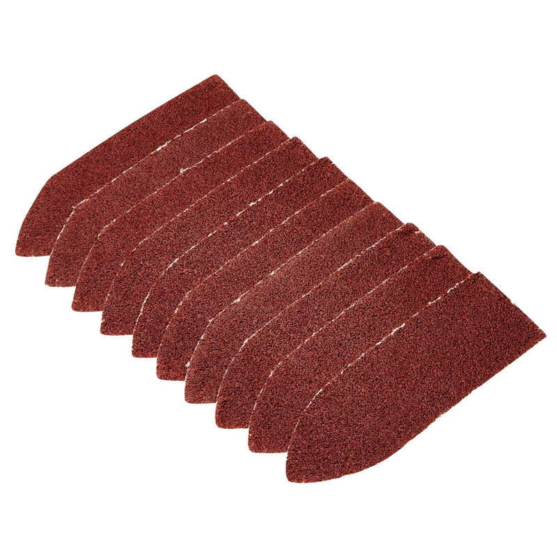 Draper 02926 Hook and Loop Finger Sander Sheets, 67 x 67 x 22mm, 80 Grit (Pack of 10)