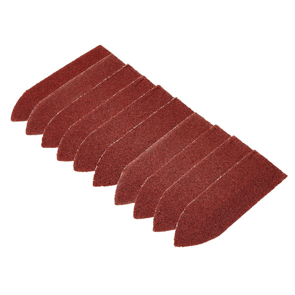 Draper 02927 Hook and Loop Finger Sander Sheets, 67 x 67 x 22mm, 120 Grit (Pack of 10)