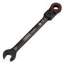 Draper 03917 Draper Expert HI-TORQ; Metric Flexible Head Ratchet Combination Spanner, 11mm, Black