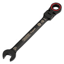 Draper 03918 Draper Expert HI-TORQ; Metric Flexible Head Ratchet Combination Spanner, 12mm, Black