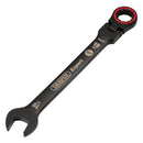 Draper 03926 Draper Expert HI-TORQ; Metric Flexible Head Ratchet Combination Spanner, 19mm, Black