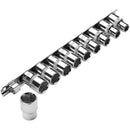 Clarke 1700816 PRO410 10 Piece _" Drive Anti Slip Metric Socket Set