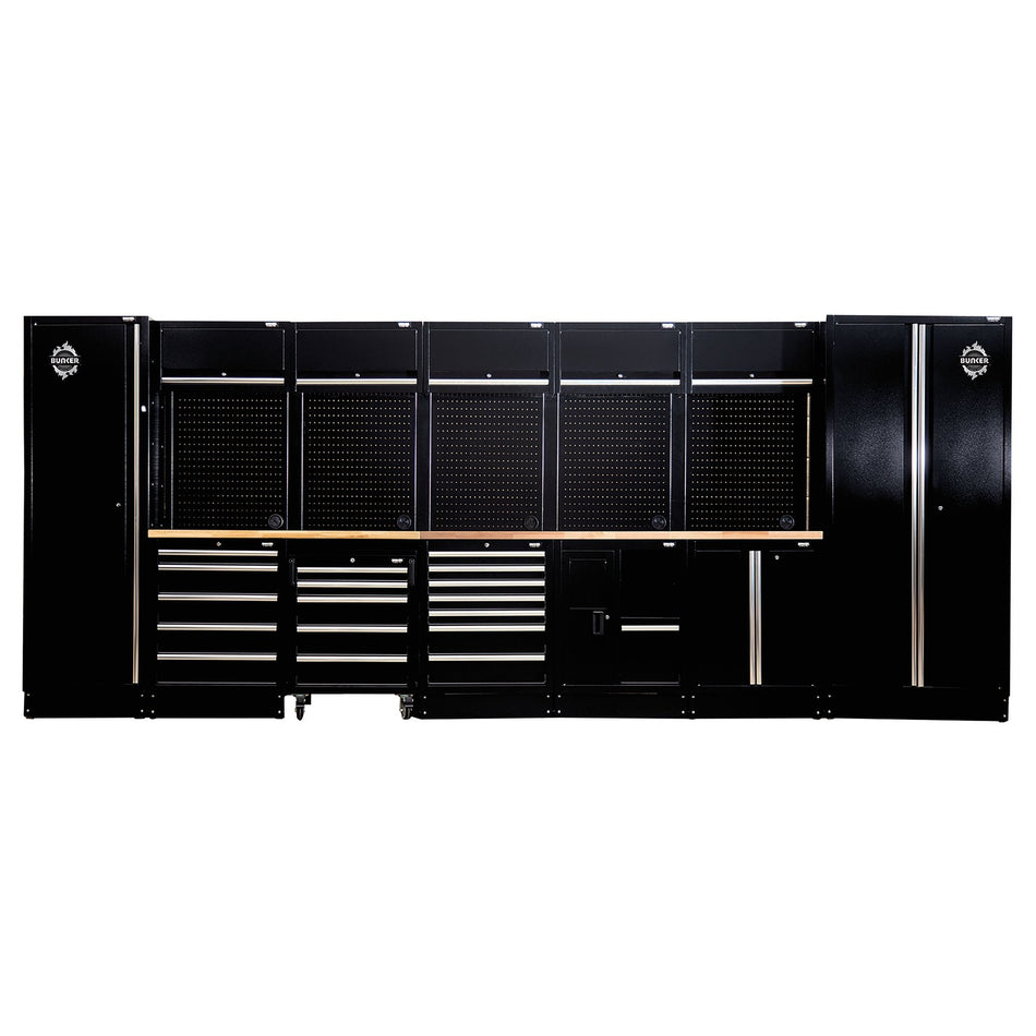 BUNKER 04390 Modular Storage Combo with Hardwood Worktop (25 Piece)