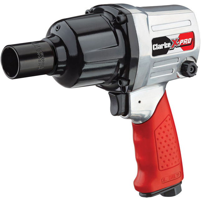 Clarke 3120146 X-Pro CAT132 13 peice _" Twin Hammer Air Impact Wrench Kit