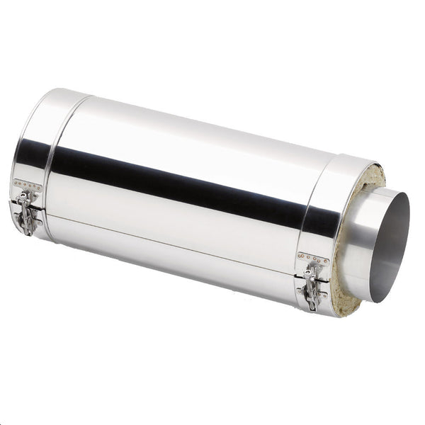 Clarke 6911266 6" Stainless Steel Adjustable Twin Wall Flue Extension 75-350mm