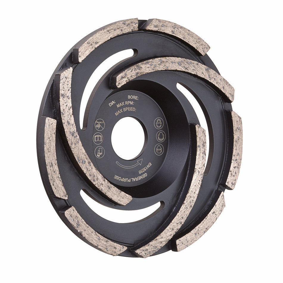 OX Tools OX-PFC125/22 Spectrum Ultimate Fan Cup Grinding Disc - 125/22.23mm