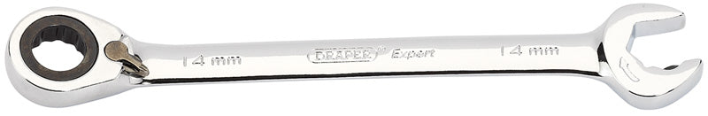 Draper 06845 Expert 14mm Expert Hi-Torq®; Metric Reversible Double Ratcheting Combination Spanner