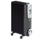 Clarke 6934009 BR9/200 2kW 9 Fin Black Oil Filled Radiator with Timer