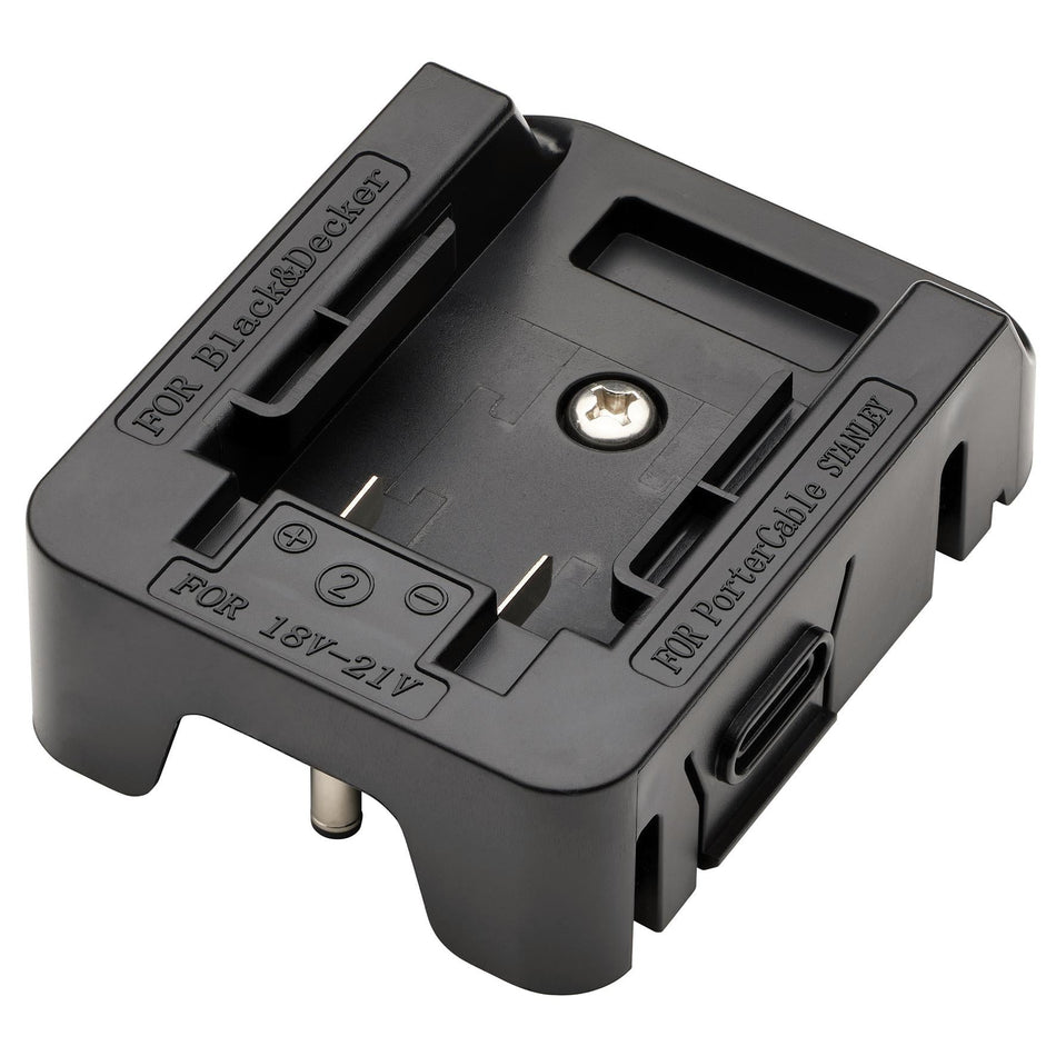 Draper Expert 07072 24W AC/DC Hybrid Work Light Power Tool Battery Adaptor Compatible with BLACK+DECKER¨, PORTER-CABLE¨ and STANLEY¨ for Stock No. 04673