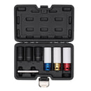 DRAPER 07115 Wheel Nut and Bolt Extractor Socket Set, 1/2" Sq. Dr. (7 Piece)