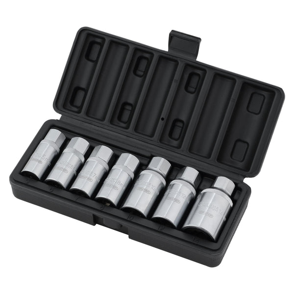 DRAPER 07119 Stud Extractor Set, 3/8" Sq. Dr., 1/2" Sq. Dr. (7 Piece)