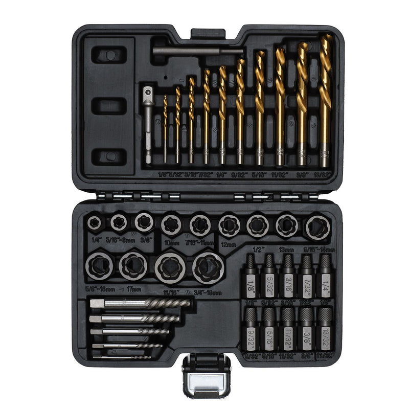 DRAPER 07120 Bolt Nut Stud Screw Extractor Set (40 Piece)