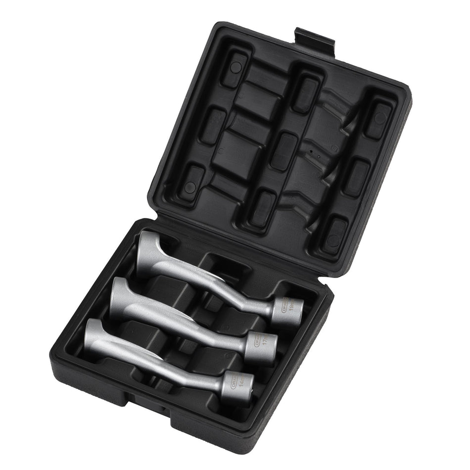 DRAPER 07126 Injection Line Socket Set, 1/2" Sq. Dr. (3 Piece)