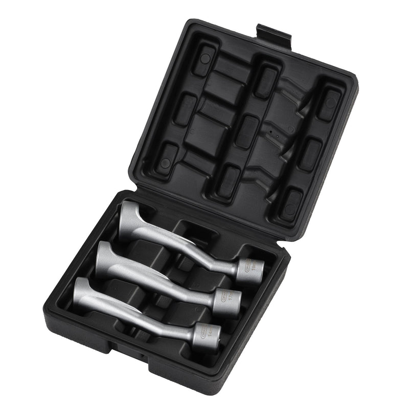 DRAPER 07126 Injection Line Socket Set, 1/2" Sq. Dr. (3 Piece)