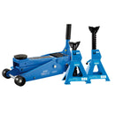 Draper 07290 Trolley Jack and Axle Stand Kit (3 Tonne)