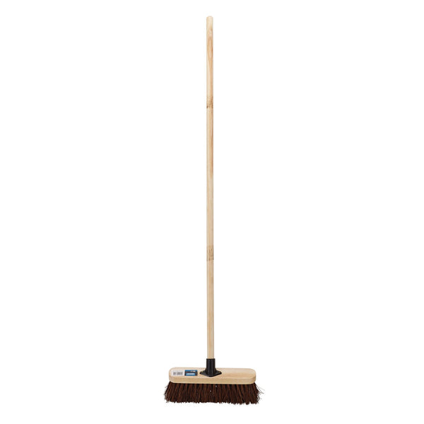 Draper 07869 Stiff Bassine Broom Head with Plastic Bracket and Handle, 300mm