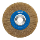 Draper 08067 Brassed Steel Bench Grinder Wire Wheel Brush, 200 x 31.75mm