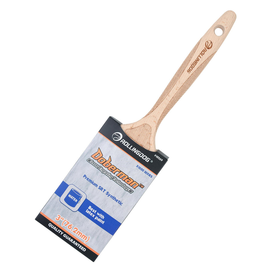 Draper 08152 ROLLINGDOG DOBERMAN™ X1000 Series Flat Paint Brush, 3"