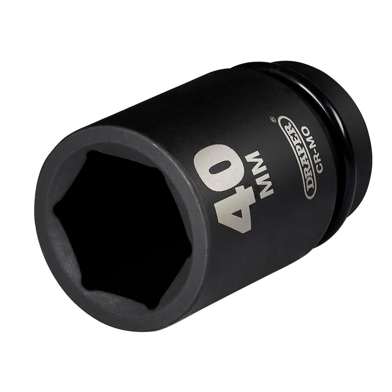 Draper 08511 Draper HI-TORQ; Deep Impact Socket, 1" Sq. Dr., 40mm