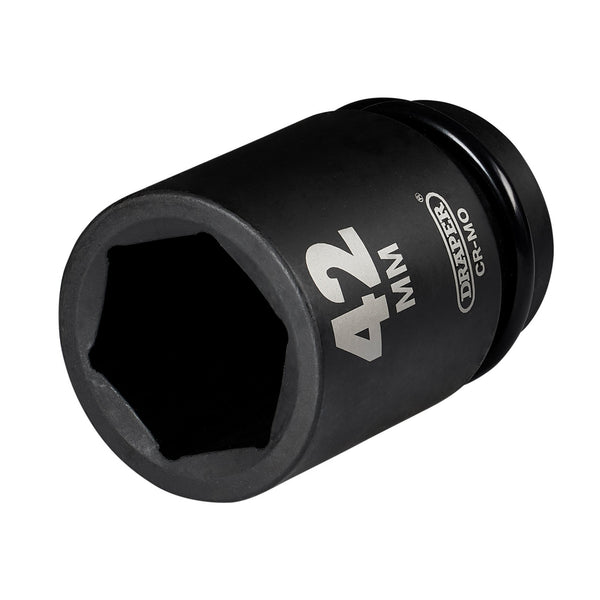 Draper 08513 Draper HI-TORQ; Deep Impact Socket, 1" Sq. Dr., 42mm