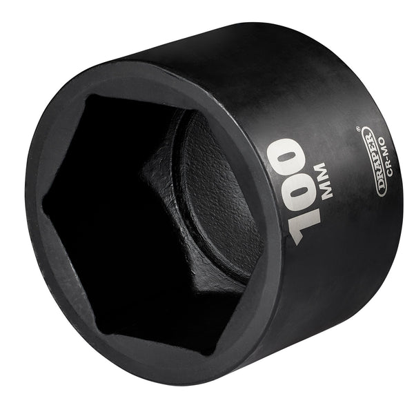 Draper 08529 Draper HI-TORQ; Deep Impact Socket, 1" Sq. Dr., 100mm