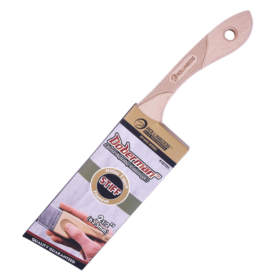 Draper 08584 ROLLINGDOG DOBERMAN™ XP1000 Series Ergonomic Paint Brush, 2.5"
