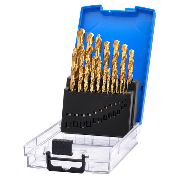 Draper 08885 HSS Titanium Nitride Coated Drill Bit Set (19 Piece)