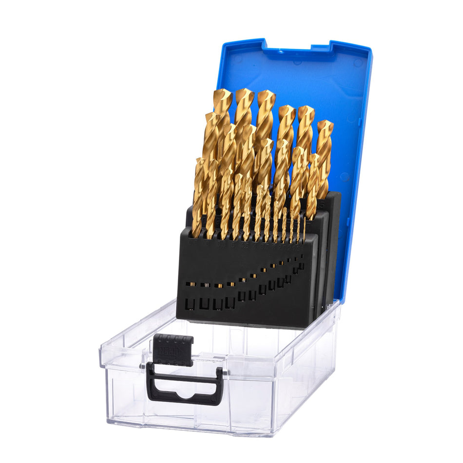 Draper 08886 HSS Titanium Nitride Coated Drill Bit Set (25 Piece)