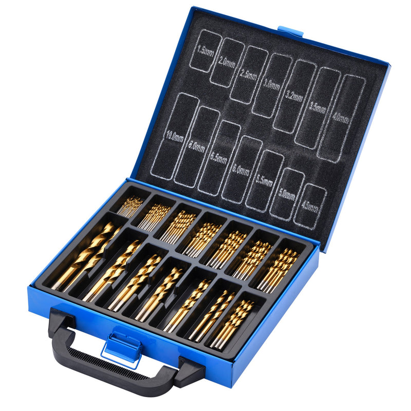 Draper 08887 HSS Titanium Nitride Coated Drill Bit Set (99 Piece)