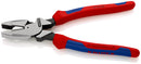 KNIPEX 09 02 240 Lineman's Pliers American style with multi-component grips black atramentized 240 mm