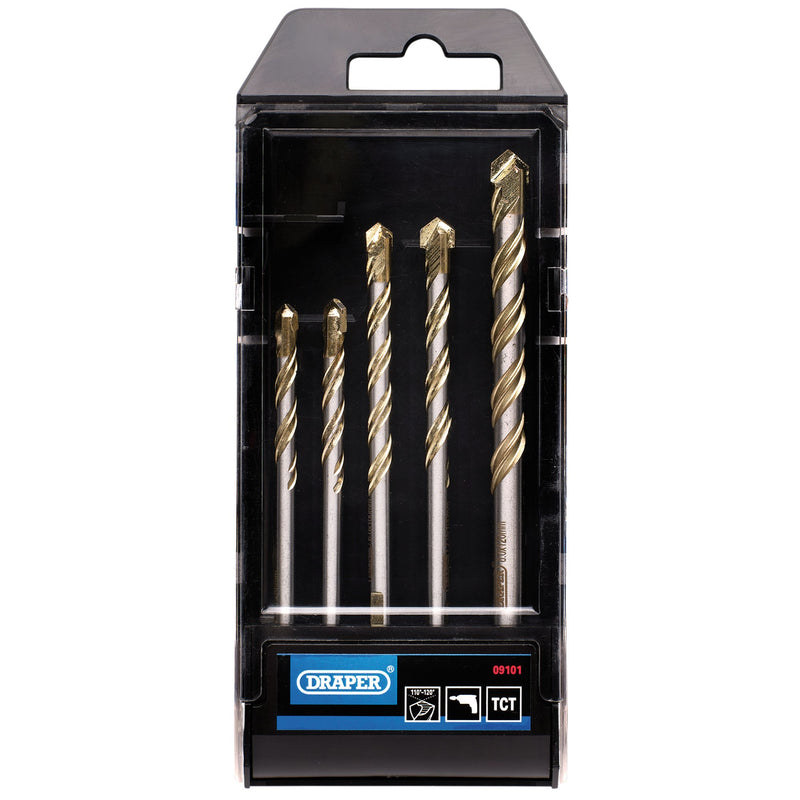 Draper 09101 Multi Construction TCT Drill Bit Set (5 Piece)