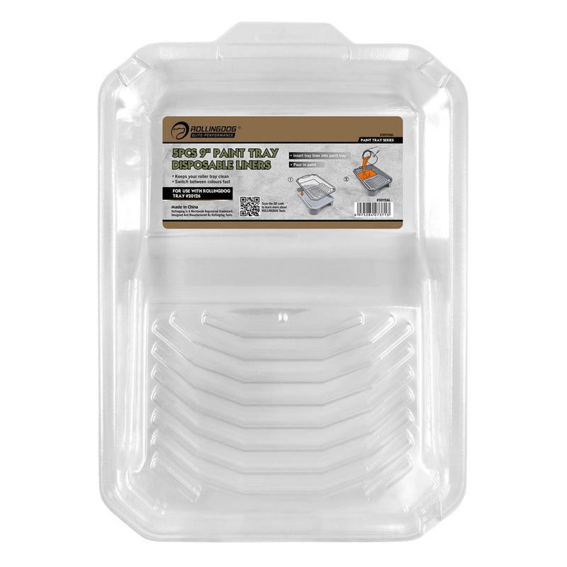Draper 09530 ROLLINGDOG Paint Tray Liners, 9"/230mm (Pack of 5)