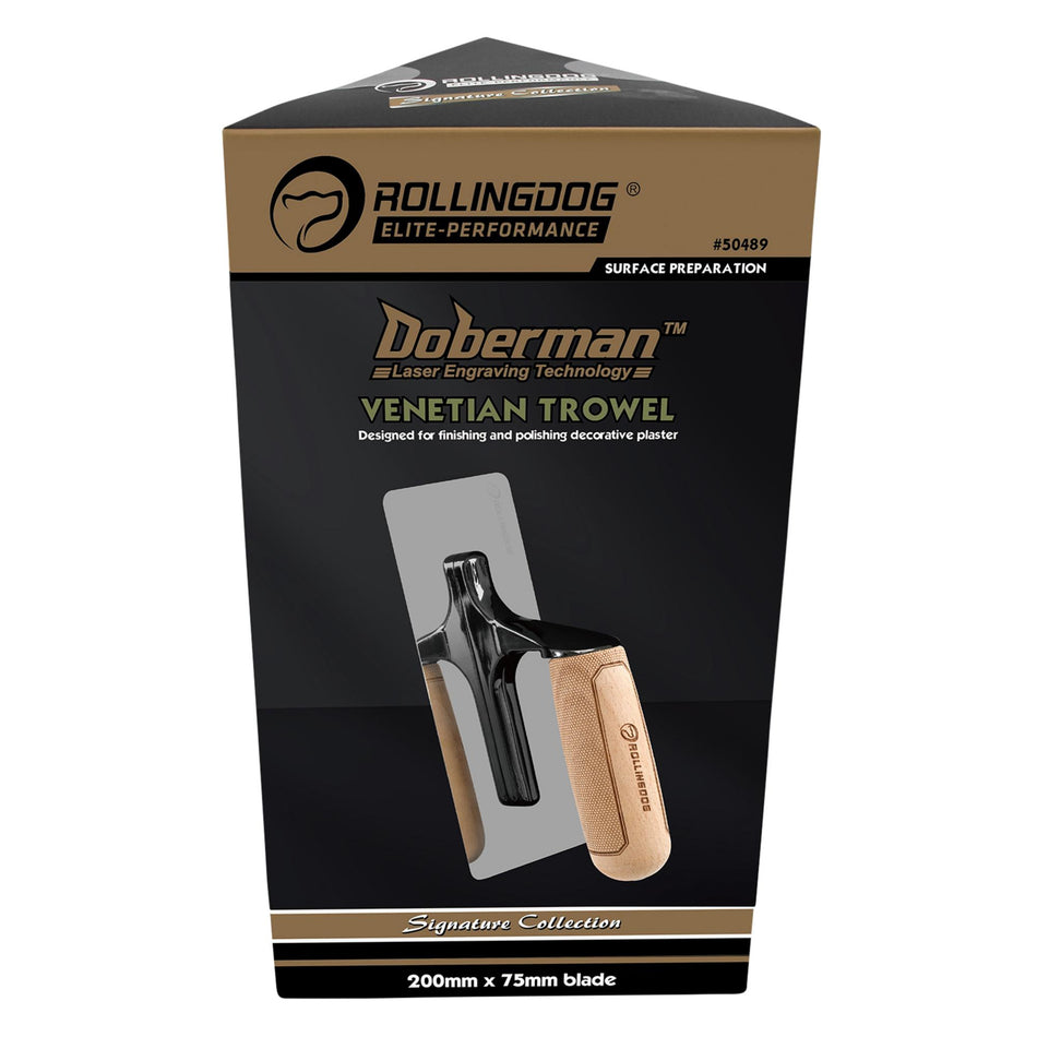 Draper 09643 ROLLINGDOG DOBERMAN™ Venetian Trowel, 200 x 75mm