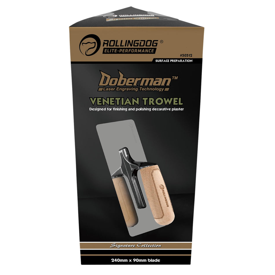 Draper 09645 ROLLINGDOG DOBERMAN™ Venetian Trowel, 240 x 90mm