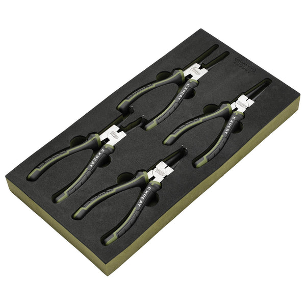 Draper Expert 09930  Circlip Pliers Set in EVA Foam Tray, 180mm (4 Piece)