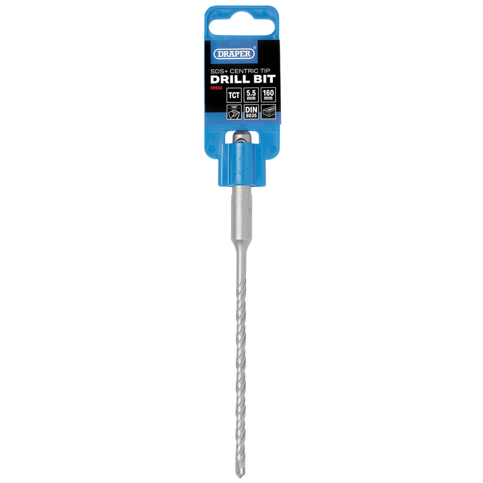 Draper 09966 SDS Plus Centric Tip Drill Bit, 5.5 x 160mm